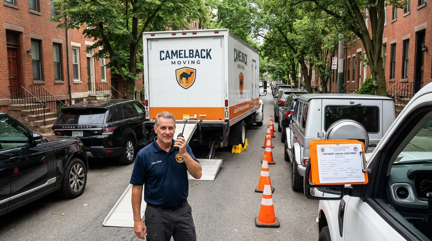 City street loading permit setup in Milford, ME